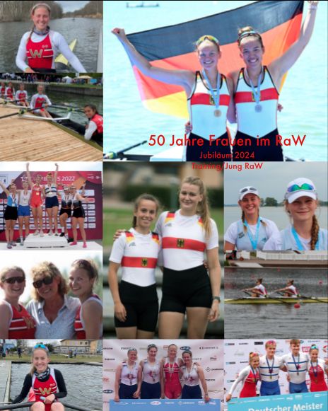 Bilder auf 50 Jahren Frauenrudern im RaW