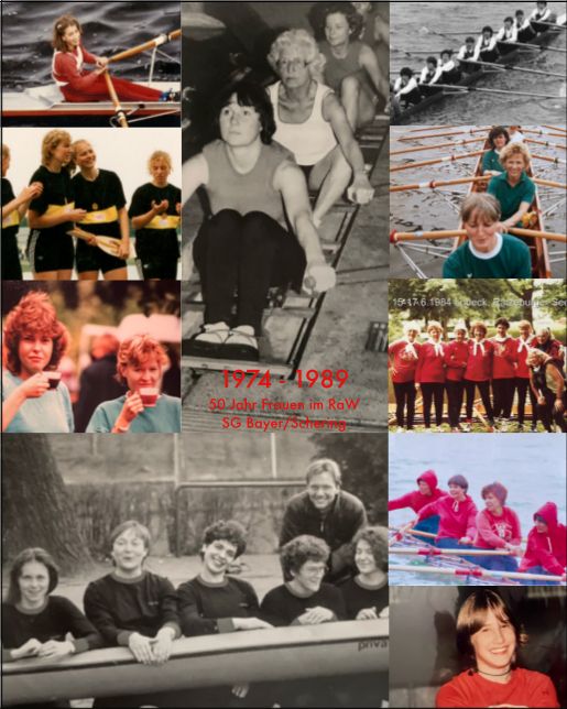 Bilder auf 50 Jahren Frauenrudern im RaW