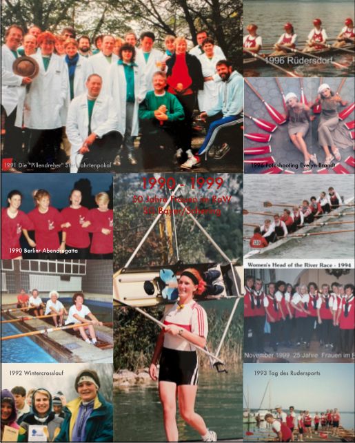 Bilder auf 50 Jahren Frauenrudern im RaW