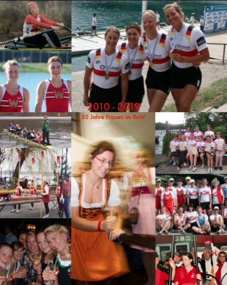 Bilder auf 50 Jahren Frauenrudern im RaW