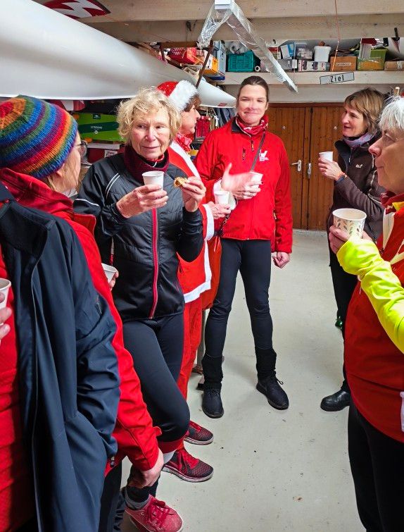 Stehbankett nach 16 km sitzen