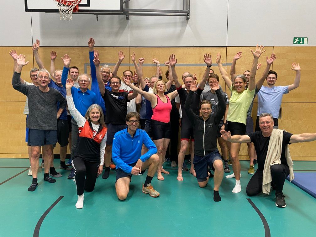 Die Gruppe vom Hallentraining
