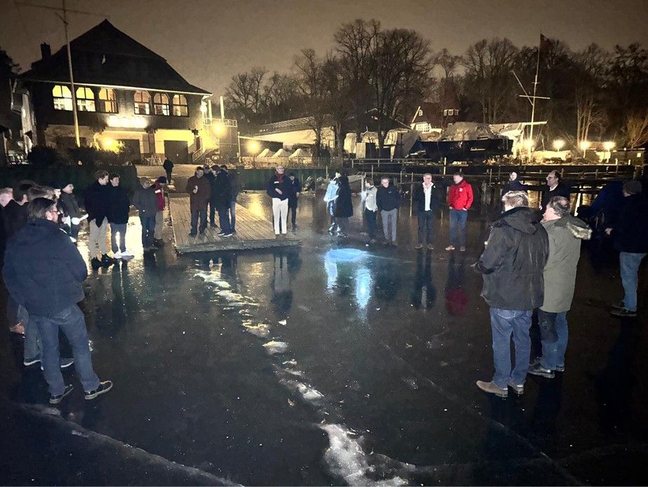 Eissänger auf dem Eis