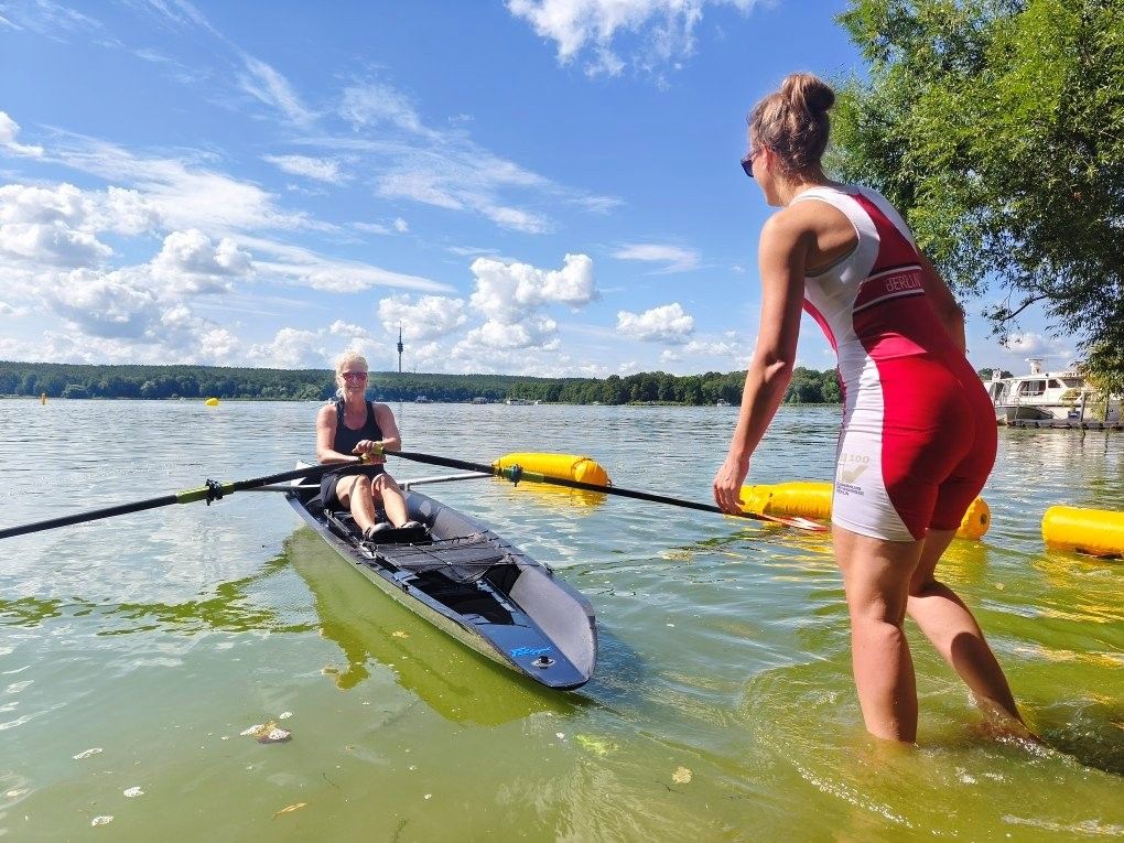 Übungsrunde vor dem Start