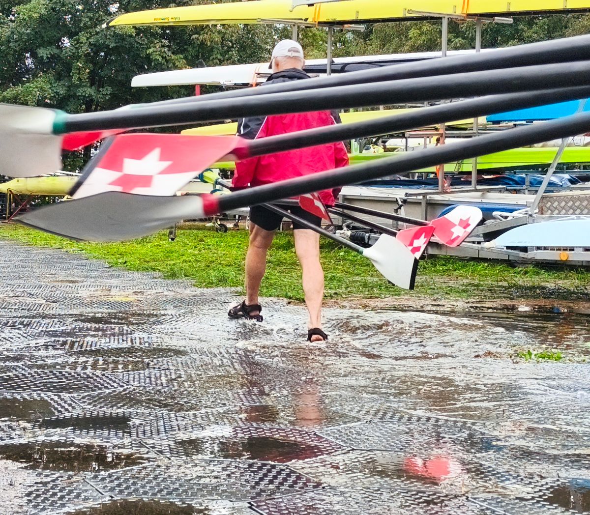 Matsch, Modder und Regen an zwei Tagen in Bled